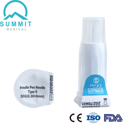 Insulina retractable auto Pen Needles 30G 8m m para las plumas de la insulina