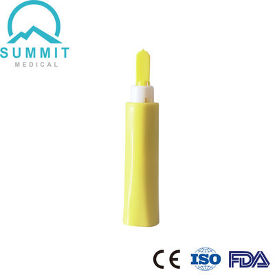 Dispositivo de lanzamiento automático de clic 21G con penetración fija de 2,2 mm para análisis de sangre