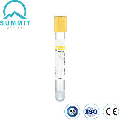 Gel amarillo superior y tubo activador de coágulos para recolección de sangre 4 ml