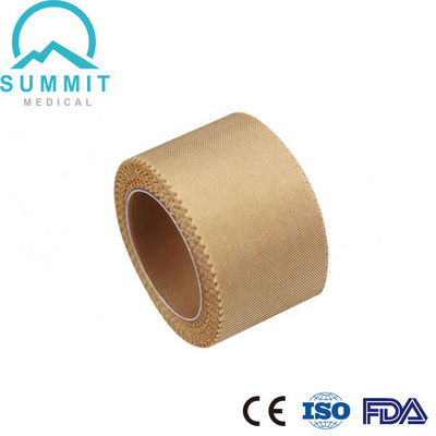 los 2.5cmX5m Tan Silk Surgical Adhesive Plaster con el carrete plástico