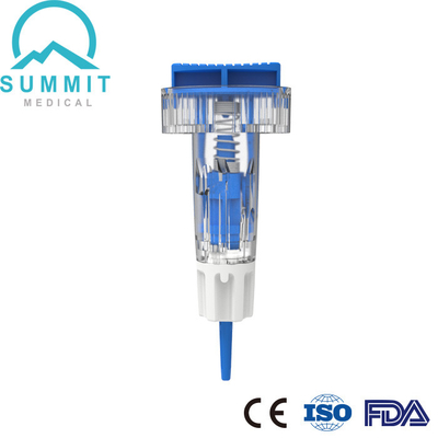 Aguja ajustable de la lanceta 28G de la seguridad de la profundidad con 3 profundidades de 1.2m m 1.4m m 1.8m m