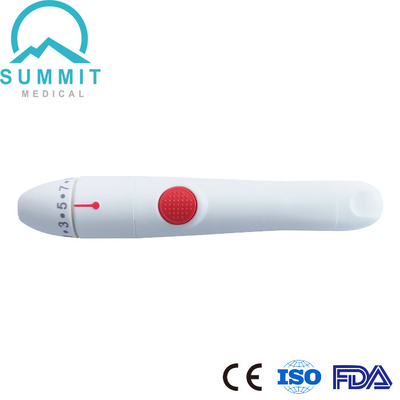 Lanceta de sangre auto ajustable de 10 profundidades Pen Finger Pricking Lancing Device