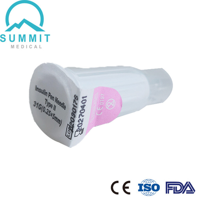 Insulina retractable Pen Needle 31G 5m m de la seguridad con la fijación del sistema para Max Protection