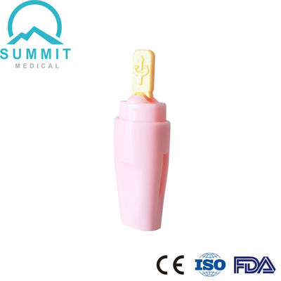 Aguja de la lanceta de seguridad automática retráctil esterilizada de gamma 21G 2.2mm amarillo