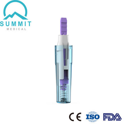 Aguja de seguridad de lanceta estéril desechable 28G con profundidad de penetración de 1,8 mm