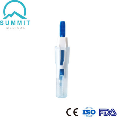 30G 1.5mm Lanza de sangre de seguridad con aguja de lanza retráctil automática