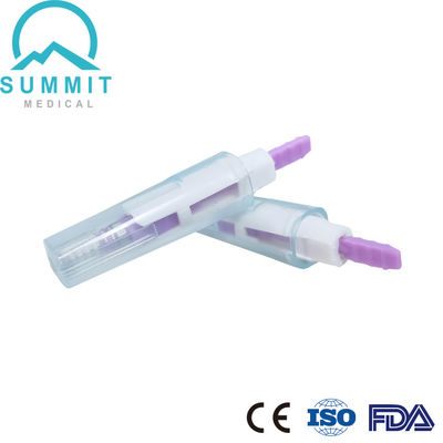 Lanza de seguridad activada por presión estéril 28G 1.8mm morado 100 piezas por caja