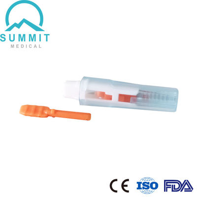 Lanceta de seguridad suave 21G 2.2mm para análisis de sangre cómodo