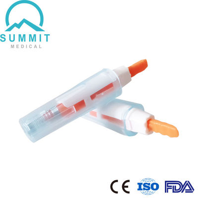 Lanceta de seguridad suave 21G 2.2mm para análisis de sangre cómodo