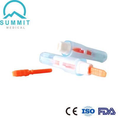 Lanceta de seguridad suave 21G 2.2mm para análisis de sangre cómodo