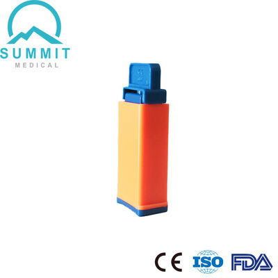 Dispositivo de lanzamiento automático de un solo uso Seguridad Lanza de sangre 21G 2.2mm Naranja