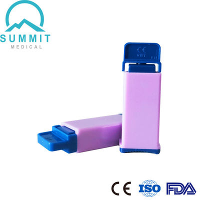 Lanza de sangre de seguridad esterilizada gamma 28G 1.8mm púrpura 100 por caja