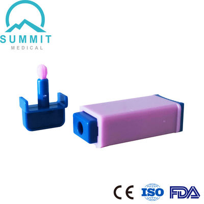 Lancet de seguridad de sangre 28G x 1.8mm con activación de presión ideal para análisis de sangre