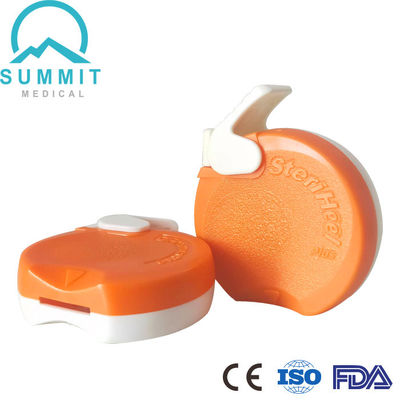 Lanza infantil para la incisión del talón en el prematuro, cuchilla 1,75 mm Profundidad 0,85 mm, naranja