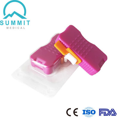 Lanza de seguridad de cuchillo para prueba de detección de recién nacidos, 0,85 mm de profundidad 1,75 mm de ancho