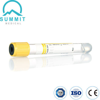 Gel amarillo superior y tubo activador de coágulos para recolección de sangre 4 ml