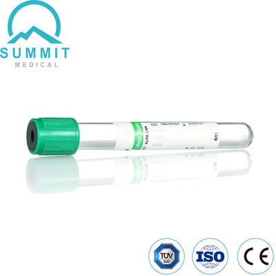 Tubo de sangre verde superior con heparina de sodio o aditivo de heparina de litio, 4 ml