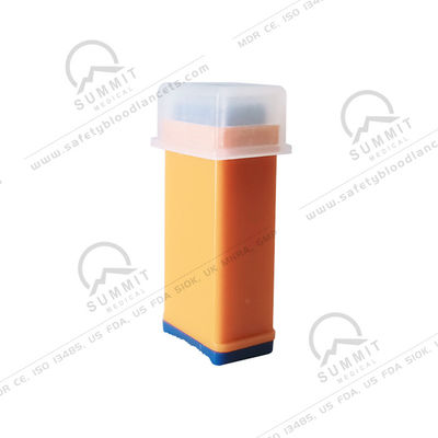 Aguja de lanceta de seguridad ultra afilada 21G con profundidad de punción de 2,2 mm