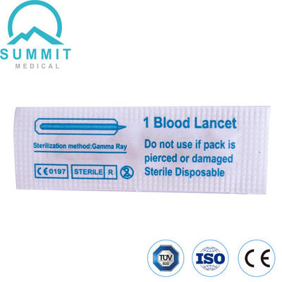 Lanceta de sangre de acero inoxidable del pinchazo estéril del finger con CE