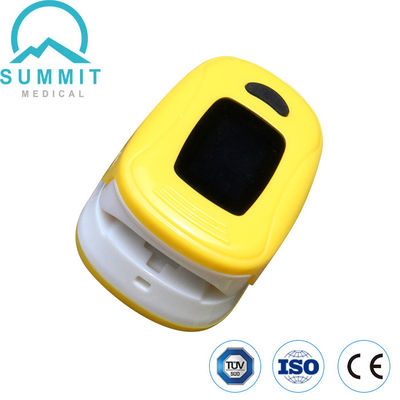 Oxímetro del pulso del PDA del grado médico, oxímetro amarillo del pulso de la yema del dedo del CE