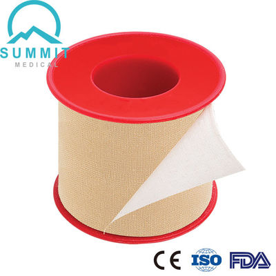 Microporo Tan Surgical Tape Plastic Spool de la tela de algodón 50m m