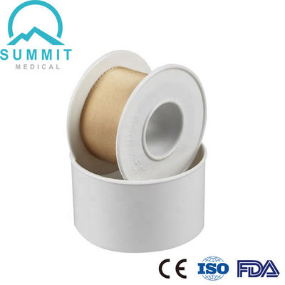los 2.5cmX5m Tan Silk Surgical Adhesive Plaster con el carrete plástico