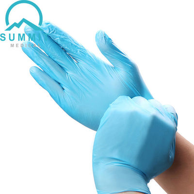 Guantes disponibles médicos del examen del nitrilo azul 240m m