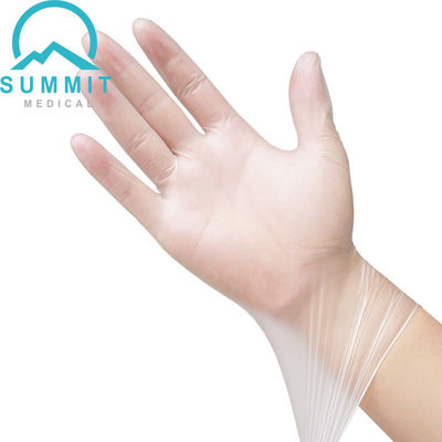 Pulverice el látex disponible claro libre de los guantes del examen del PVC libre