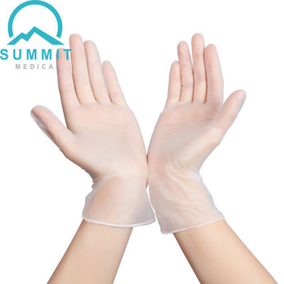Pulverice el látex disponible claro libre de los guantes del examen del PVC libre