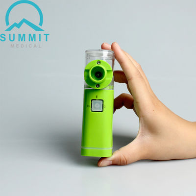 Uso en el hogar Mesh Nebulizers portátil, inhalador ultrasónico verde del asma del nebulizador