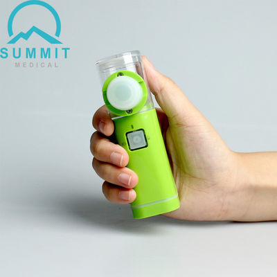 Uso en el hogar Mesh Nebulizers portátil, inhalador ultrasónico verde del asma del nebulizador