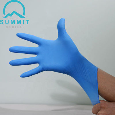 ASTM D6319 texturizó 4 Mil Nitrile Disposable Examination Gloves