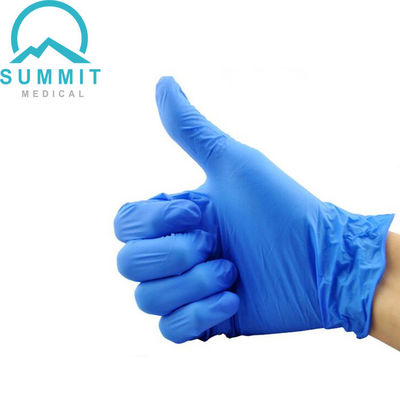 Los guantes grandes libres FDA 510K del examen del nitrilo del polvo disponible médico aprobaron