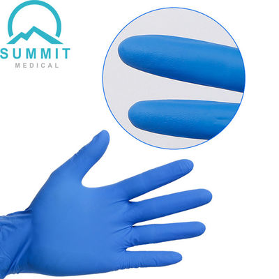 Guantes libres del examen del nitrilo del polvo médico disponible EN374