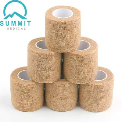 El abrigo 2 del vendaje de Tan Color Nonwoven Self Adherent avanza lentamente X 5 yardas