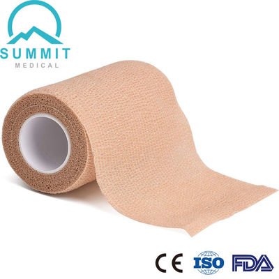 4 pulgadas X 5 yardas auto-adhesivo no tejido de Tan Elastic Cohesive Bandage