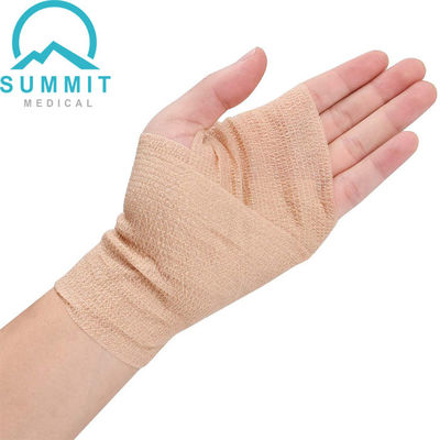 4 pulgadas X 5 yardas auto-adhesivo no tejido de Tan Elastic Cohesive Bandage