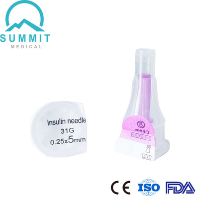 Agujas diabéticas de la insulina con Pen Needles ultrafino para la inyección cómoda 31G 5m m de la insulina