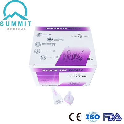 Agujas diabéticas de la insulina con Pen Needles ultrafino para la inyección cómoda 31G 5m m de la insulina