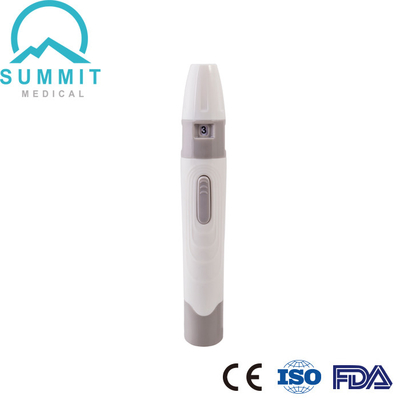 Lanceta de sangre Lancing sin dolor del dispositivo Pen With 5 profundidades ajustables