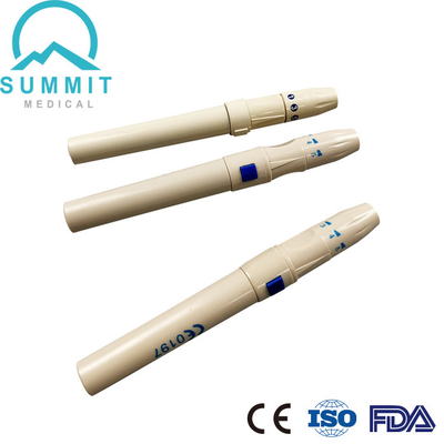 5 pruebas ajustables de Pen Finger Pricker For Blood de la lanceta de sangre de las profundidades
