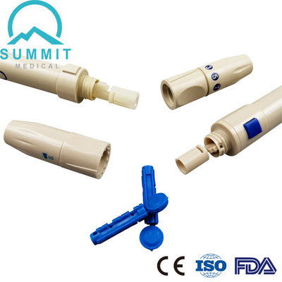 5 pruebas ajustables de Pen Finger Pricker For Blood de la lanceta de sangre de las profundidades