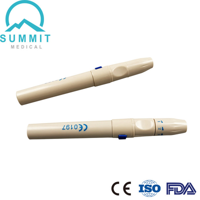 5 pruebas ajustables de Pen Finger Pricker For Blood de la lanceta de sangre de las profundidades