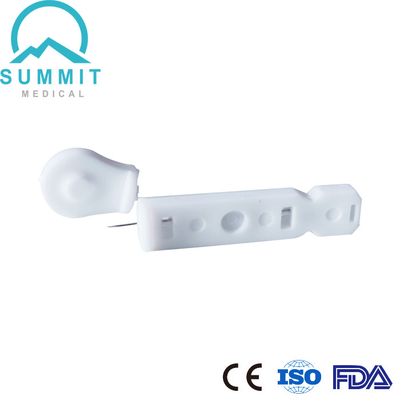 Aguja estéril blanca del pinchazo para las PC del análisis de sangre 30G 100