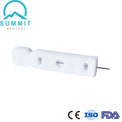 Aguja estéril blanca del pinchazo para las PC del análisis de sangre 30G 100