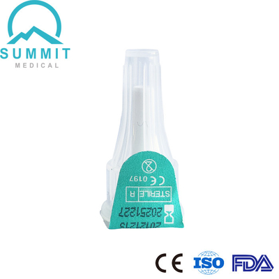 Insulina sin dolor ultra fina Pen Needles 32G 8m m con la aguja Tri biselada de Siliconized